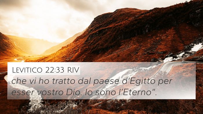 Levitico 22:33 RIV Bible Verse Image