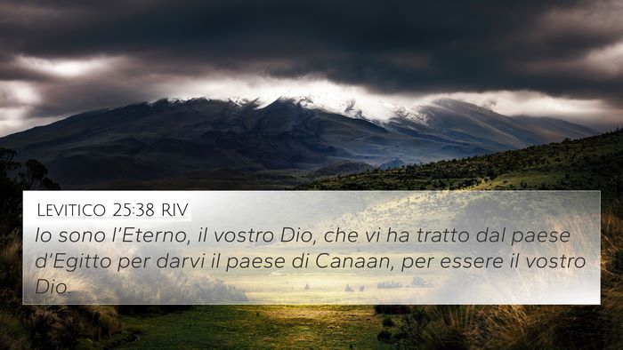 Levitico 25:38 RIV Bible Verse Image