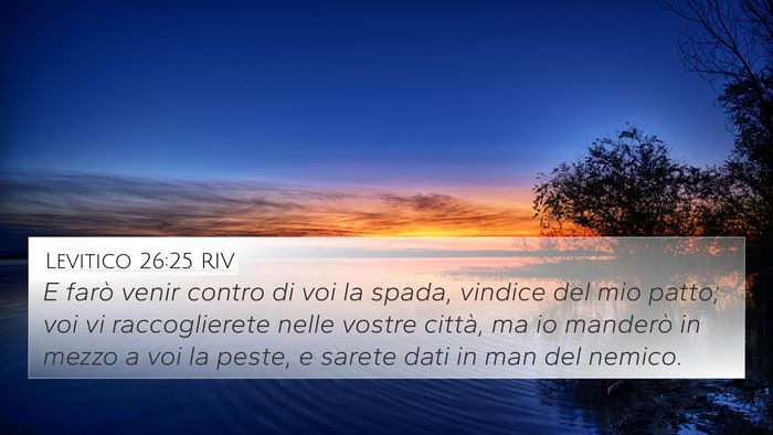 Levitico 26:25 RIV Bible Verse Image