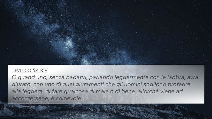 Levitico 5:4 RIV Bible Verse Image