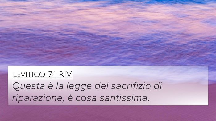 Levitico 7:1 RIV Bible Verse Image