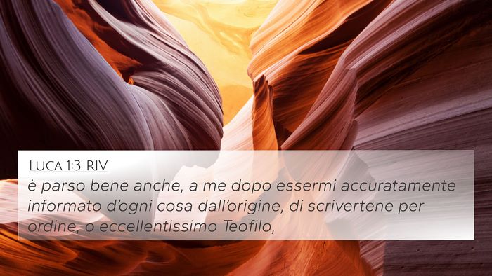 Luca 1:3 RIV 4K Wallpaper - è parso bene anche, a me dopo essermi - 4K Wallpaper Bible Verse