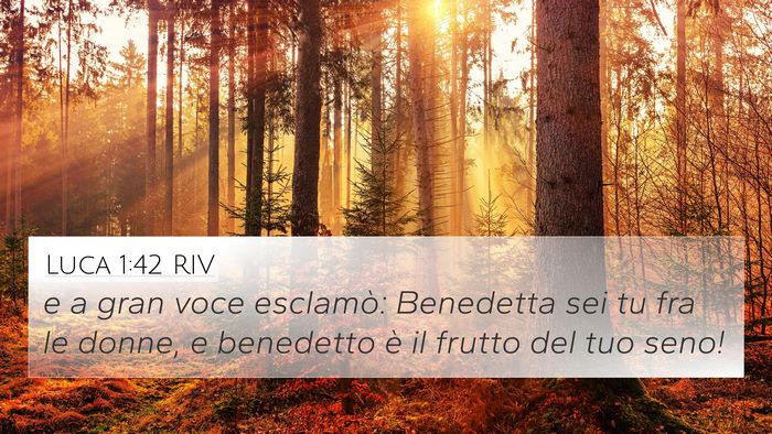 Luca 1:42 RIV Bible Verse Image