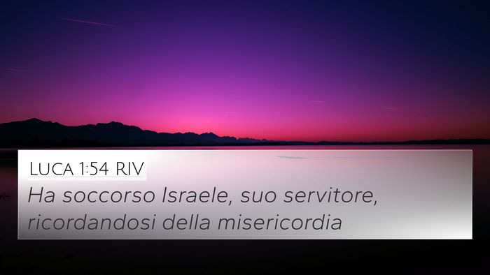 Luca 1:54 RIV Bible Verse Image