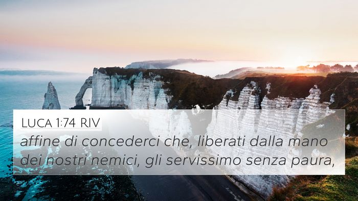 Luca 1:74 RIV Bible Verse Image