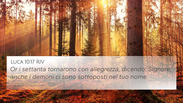 Luca 10:17 RIV Bible Verse Image