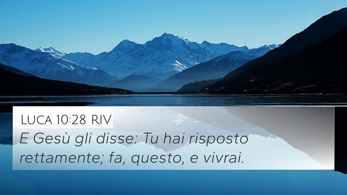 Luca 10:28 RIV Bible Verse Image