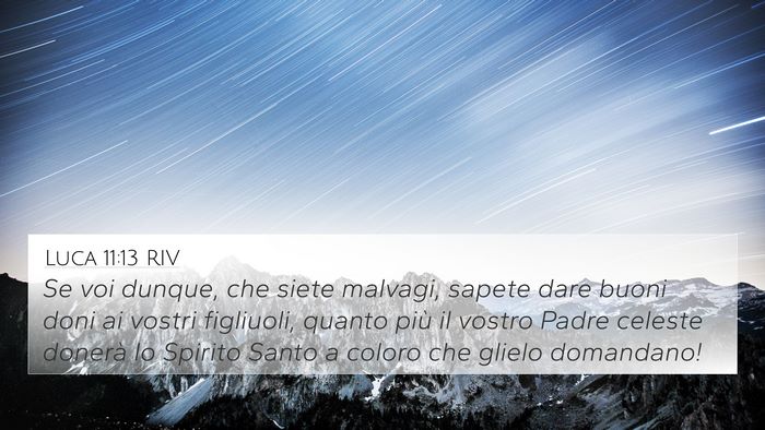 Luca 11:13 RIV Bible Verse Image