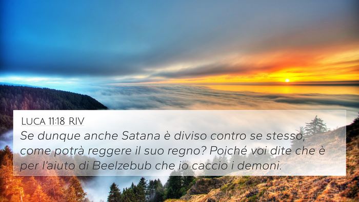 Luca 11:18 RIV Bible Verse Image