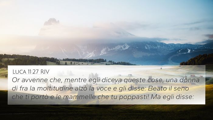 Luca 11:27 RIV Bible Verse Image