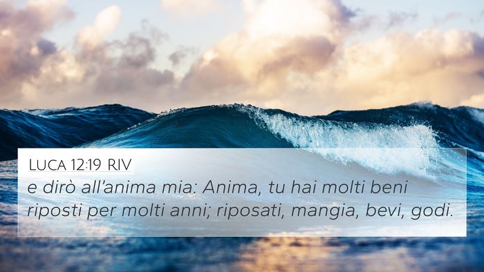 Luca 12:19 RIV Bible Verse Image