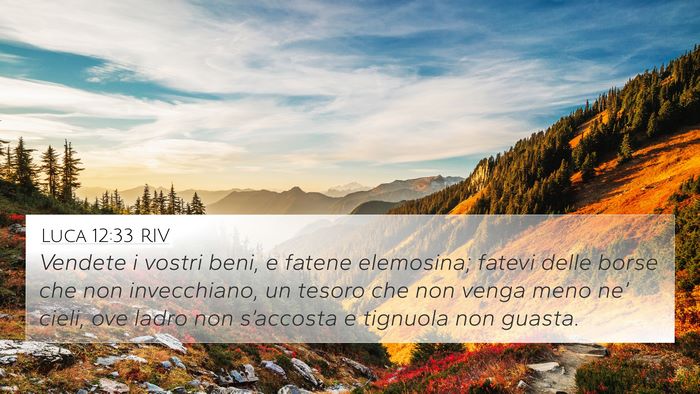 Luca 12:33 RIV Bible Verse Image