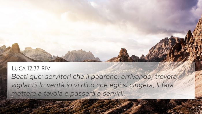 Luca 12:37 RIV Bible Verse Image