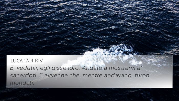 Luca 17:14 RIV Bible Verse Image