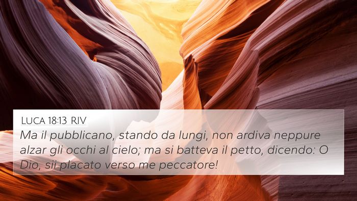 Luca 18:13 RIV Bible Verse Image
