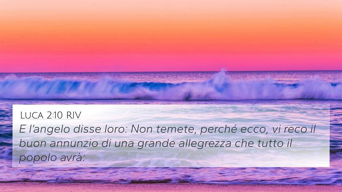Luca 2:10 RIV Bible Verse Image
