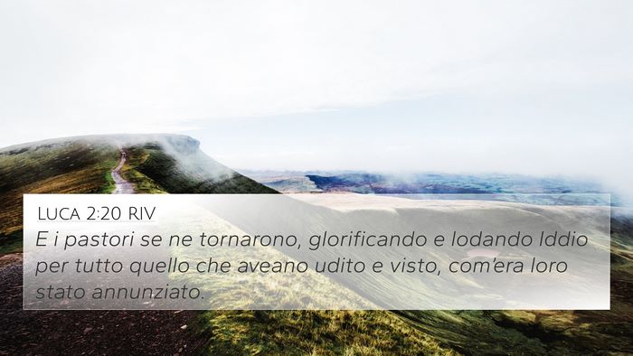 Luca 2:20 RIV Bible Verse Image