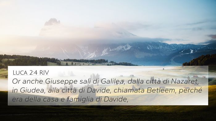 Luca 2:4 RIV Bible Verse Image