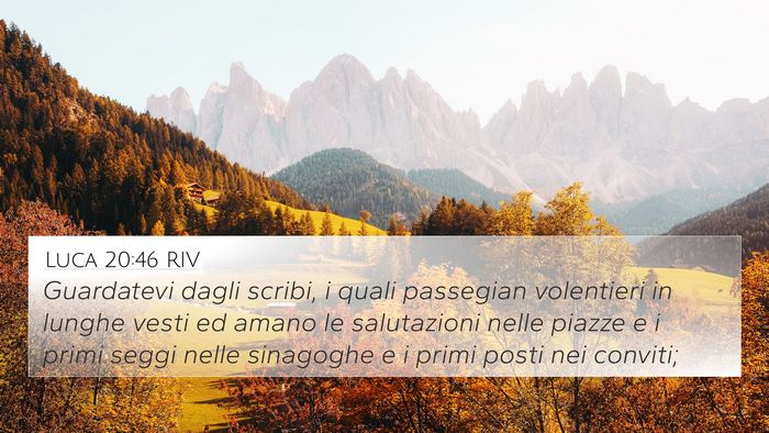 Luca 20:46 RIV Bible Verse Image