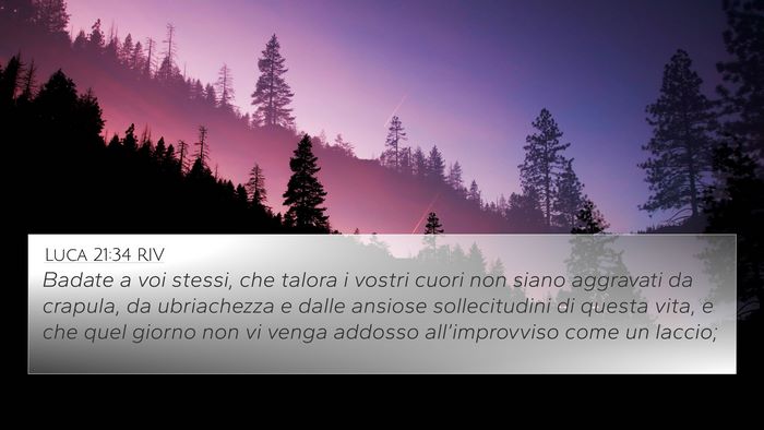 Luca 21:34 RIV Bible Verse Image