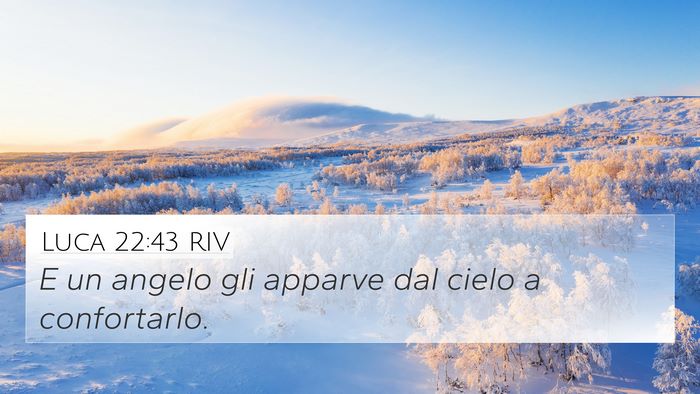 Luca 22:43 RIV 4K Wallpaper - E un angelo gli apparve dal cielo a - 4K Wallpaper Bible Verse