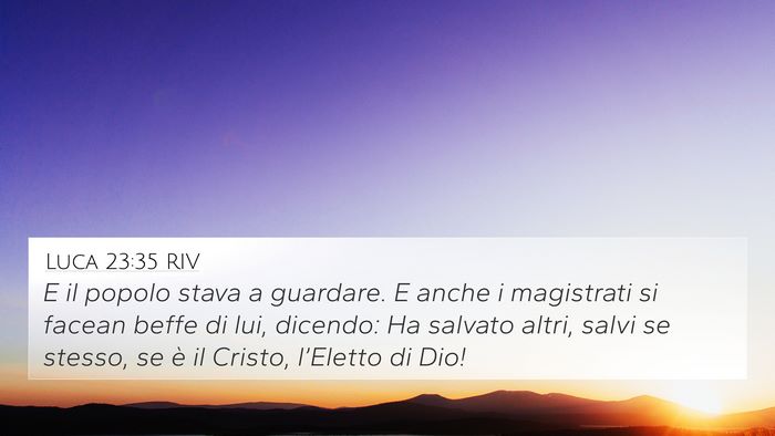 Luca 23:35 RIV Bible Verse Image