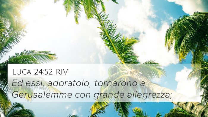 Luca 24:52 RIV Bible Verse Image
