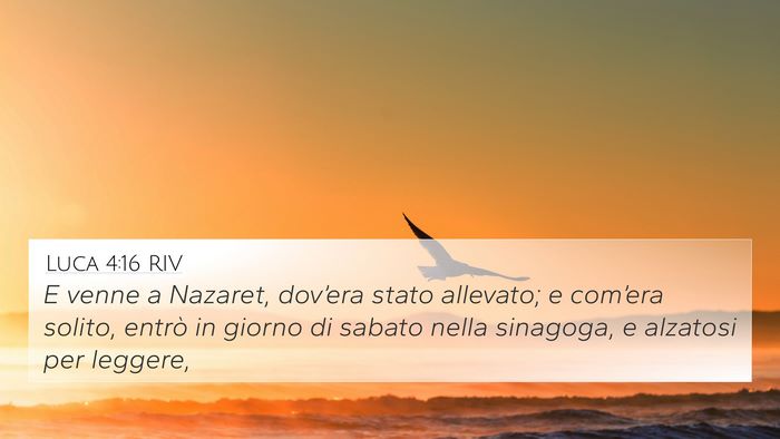 Luca 4:16 RIV Bible Verse Image