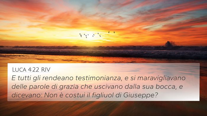 Luca 4:22 RIV Bible Verse Image
