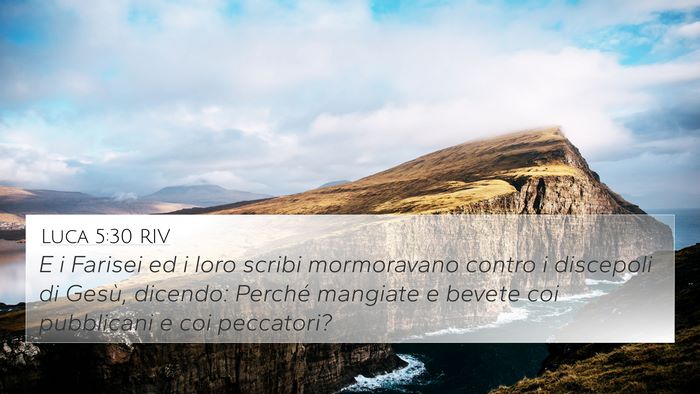 Luca 5:30 RIV Bible Verse Image