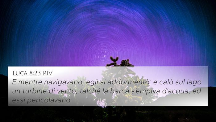 Luca 8:23 RIV Bible Verse Image