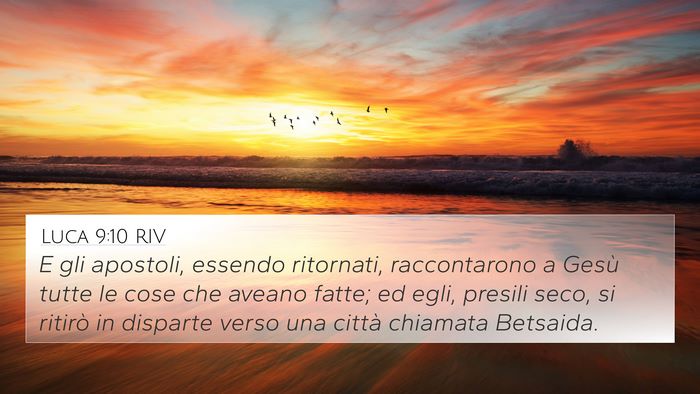 Luca 9:10 RIV Bible Verse Image