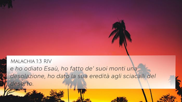 Malachia 1:3 RIV Bible Verse Image