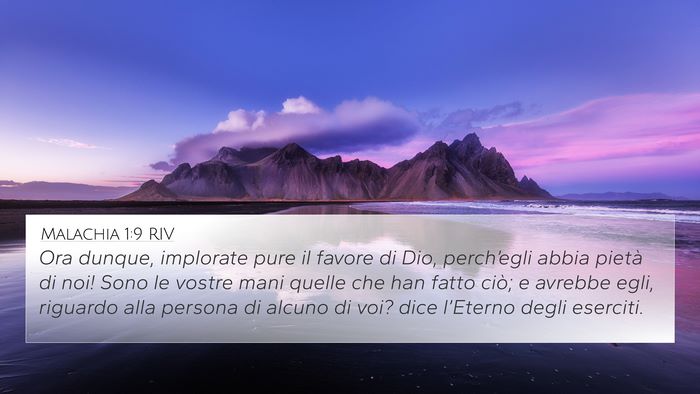 Malachia 1:9 RIV Bible Verse Image