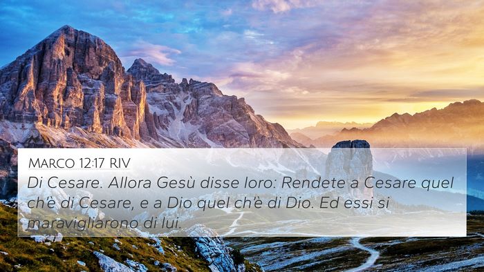 Marco 12:17 RIV Bible Verse Image
