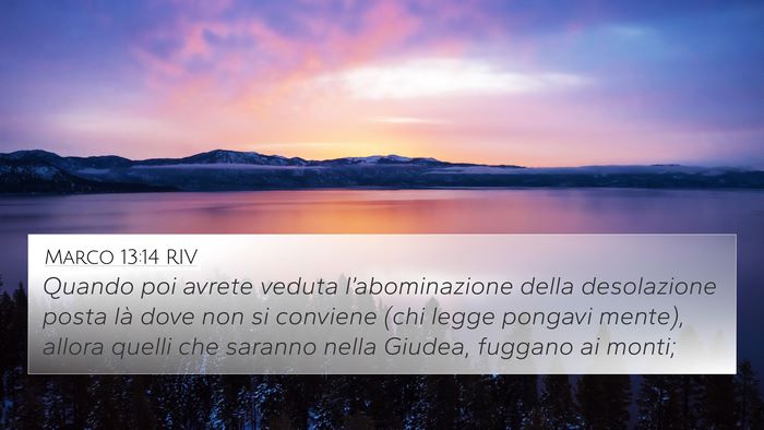 Marco 13:14 RIV Bible Verse Image