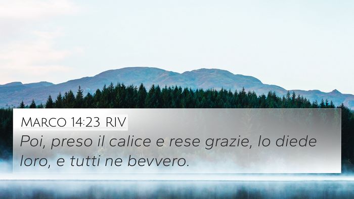 Marco 14:23 RIV Bible Verse Image
