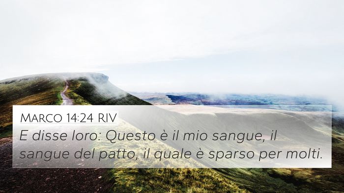 Marco 14:24 RIV Bible Verse Image