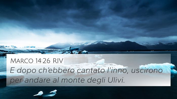 Marco 14:26 RIV Bible Verse Image