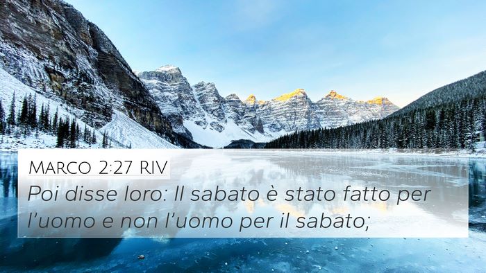 Marco 2:27 RIV Bible Verse Image