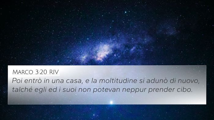 Marco 3:20 RIV Bible Verse Image