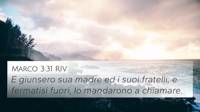Marco 3:31 RIV Bible Verse Image