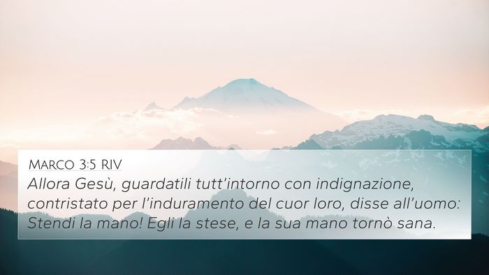 Marco 3:5 RIV Bible Verse Image