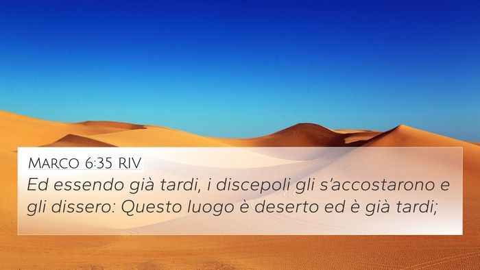 Marco 6:35 RIV Bible Verse Image
