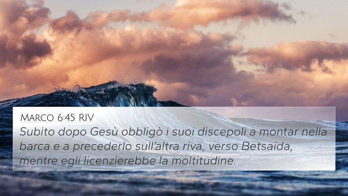 Marco 6:45 RIV Bible Verse Image