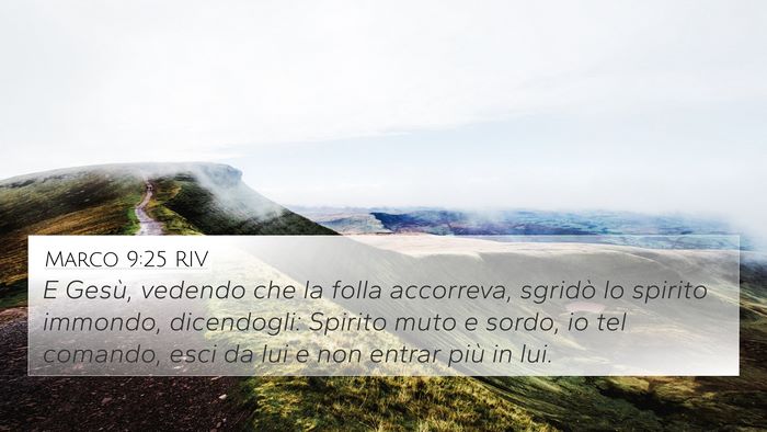 Marco 9:25 RIV Bible Verse Image