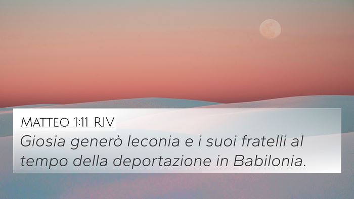 Matteo 1:11 RIV Bible Verse Image