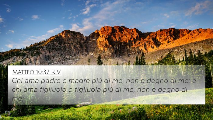 Matteo 10:37 RIV Bible Verse Image