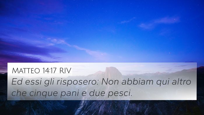 Matteo 14:17 RIV Bible Verse Image