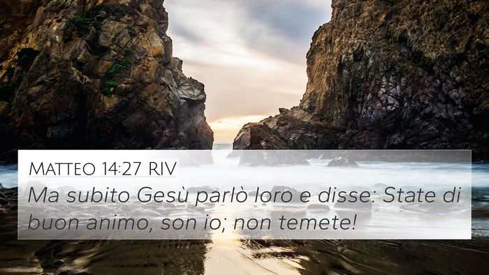 Matteo 14:27 RIV Bible Verse Image
